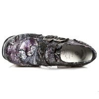 Туфли M.DK020-R12 VINTAGE FLOWER LILA PL DARK METAL ACERO TACON AC New Rock M.DK020-R12 - маленькая картинка