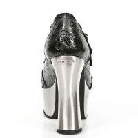Туфли M.DK020-R13 VINTAGE FLOWER NEGRO, PLATF. DARK ACERO New Rock M.DK020-R13 - маленькая картинка