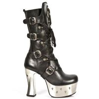 Сапоги M.DK025-C1 NOMADA NEGRO PL ACERO DARK CRUZ TACON CRUZ ACERO New Rock M.DK025-C1 - маленькая картинка