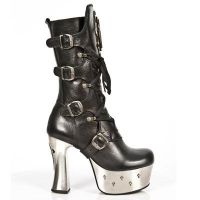 Сапоги M.DK025-C1 NOMADA NEGRO PL ACERO DARK CRUZ TACON CRUZ ACERO New Rock M.DK025-C1 - маленькая картинка