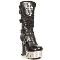Сапоги M.DK025-C1 NOMADA NEGRO PL ACERO DARK CRUZ TACON CRUZ ACERO New Rock M.DK025-C1 - маленькая картинка