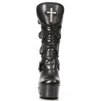 Сапоги M.DK026-C1 NOMADA NEGRO PL NEGRO DARK SKULL CONOS TACON DARK New Rock M.DK026-C1 - маленькая картинка