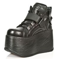 Ботинки ET014-S1 NOMADA NEGRO E ITALI NEGRO MARTE NEGRO New Rock M.ET014-S1 - маленькая картинка
