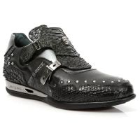 Ботинки M.HY002-S1 PITON NEGRO, ITALI NEGRO, PULIK ACERO, HYBRID NEG New Rock M.HY002-S1 - маленькая картинка