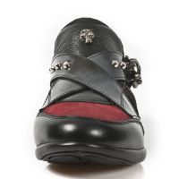 Ботинки M.HY005-C2 NOMADA NEGRO NATURE ROJO PULIK ACERO ITALI NEG HY New Rock M.HY005-C2 - маленькая картинка