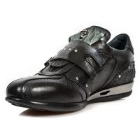 Ботинки M.HY015-C1 NOMADA NEGRO PULIK ACERO SERPENTE MAKI ACERO HYBR New Rock M.HY015-C1 - маленькая картинка