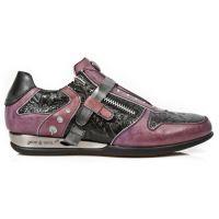  M.HY018-C7 BOX TALCO LILA VINTAGE FLOWER NEGRO PULIK ACERO - 