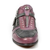 Ботинки M.HY018-C7 BOX TALCO LILA VINTAGE FLOWER NEGRO PULIK ACERO New Rock M.HY018-C7 - маленькая картинка