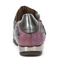 Ботинки M.HY018-C7 BOX TALCO LILA VINTAGE FLOWER NEGRO PULIK ACERO New Rock M.HY018-C7 - маленькая картинка