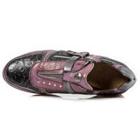 Ботинки M.HY018-C7 BOX TALCO LILA VINTAGE FLOWER NEGRO PULIK ACERO New Rock M.HY018-C7 - маленькая картинка