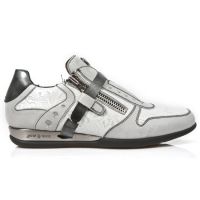 Ботинки M.HY018-C9 BOX TALCO PLATA VINTAGE FLOWER BLANCO PLATA PULIK New Rock M.HY018-C9 - маленькая картинка