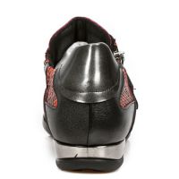 Ботинки M.HY018-S3 LUX NEGRO-ROJO, PYTHON RETICULATUS ROJO, ANTIK AC New Rock M.HY018-S3 - маленькая картинка