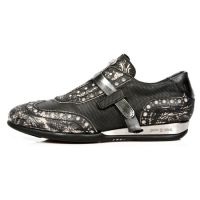 Ботинки M.HY019-C5 VINTAGE FLOWER NEGRO RASPADO ITALI NEGRO DIAMANTE New Rock M.HY019-C5 - маленькая картинка