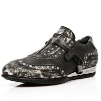 Ботинки M.HY019-C5 VINTAGE FLOWER NEGRO RASPADO ITALI NEGRO DIAMANTE New Rock M.HY019-C5 - маленькая картинка