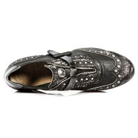 Ботинки M.HY019-C5 VINTAGE FLOWER NEGRO RASPADO ITALI NEGRO DIAMANTE New Rock M.HY019-C5 - маленькая картинка