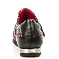 Ботинки M.HY019-S2 LUX NEGRO-ROJO, VINTAGE FLOWER NEGRO, LUX NEGRO-R New Rock M.HY019-S2 - маленькая картинка