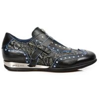 Ботинки M.HY019-S3 LUX NEGRO-AZUL, VINTAGE FLOWER NEGRO, LUX NEGRO-A New Rock M.HY019-S3 - маленькая картинка