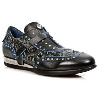 Ботинки M.HY019-S3 LUX NEGRO-AZUL, VINTAGE FLOWER NEGRO, LUX NEGRO-A New Rock M.HY019-S3 - маленькая картинка