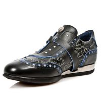 Ботинки M.HY019-S3 LUX NEGRO-AZUL, VINTAGE FLOWER NEGRO, LUX NEGRO-A New Rock M.HY019-S3 - маленькая картинка