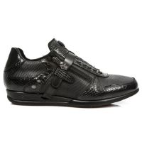 Ботинки M.HY028-S1 PITON LUX NEGRO, ITALI NEGRO DIAMANTE GRABADO OX New Rock M.HY028-S1 - маленькая картинка