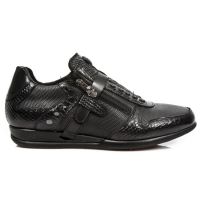 Ботинки M.HY028-S1 PITON LUX NEGRO, ITALI NEGRO DIAMANTE GRABADO OX New Rock M.HY028-S1 - маленькая картинка