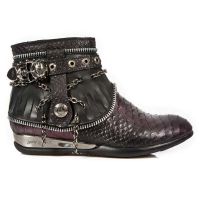 Ботинки M.HY101-C2 SERPENTE MAKI LILA ITALI NEGRO HYBRID NEGRO T ACE New Rock M.HY101-C2 - маленькая картинка