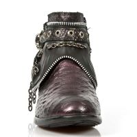 Ботинки M.HY101-C2 SERPENTE MAKI LILA ITALI NEGRO HYBRID NEGRO T ACE New Rock M.HY101-C2 - маленькая картинка