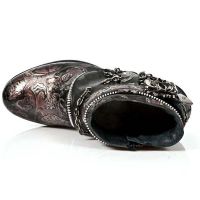 Ботинки M.HY101-C3 VINTAGE FLOWER ROJO ITALI NEGRO HYBRID NEGRO T AC New Rock M.HY101-C3 - маленькая картинка