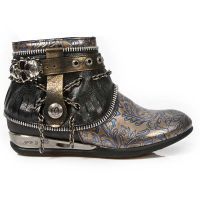 Ботинки M.HY101-C6 VINTAGE FLOWER COBRE NOMADA NEGRO BOX OROMANE HYB New Rock M.HY101-C6 - маленькая картинка
