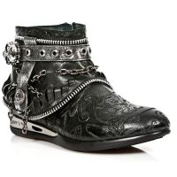 Ботинки M.HY101-C7 VINTAGE FLOWER NEGRO NOMADA NEGRO BOX PLANE New Rock M.HY101-C7 - маленькая картинка