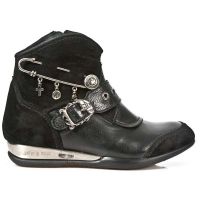 Ботинки M.HY103-C1 VELOUR NEGRO NOMADA NEGRO HYBRID NEGRO TACON ACER New Rock M.HY103-C1 - маленькая картинка