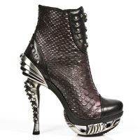 Ботильоны M.MAG003-C1 NOMADA NEGRO SERPENTE LILA MAGNETO ACERO New Rock M.MAG003-C1 - маленькая картинка