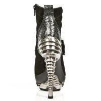 Ботильоны M.MAG013-C1 SERPENTE MAKI ACERO VELOUR NEGRO ITALI NEGRO MAG New Rock M.MAG013-C1 - маленькая картинка