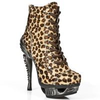 Ботильоны M.MAG016-C3 LEOPARDO PELO MARRON MAGNETO ACERO New Rock M.MAG016-C3 - маленькая картинка