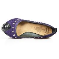  M.MAG018-C4 SOFT NEGRO PELO SERPIENTE LILA VIVO NEGRO MAGNET New Rock M.MAG018-C4 -  