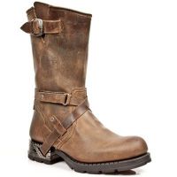 Сапоги M.MR003-R3 ALASKA CAMEL, MOTOROCK MARRON T.ACERO New Rock M.MR003-R3 - маленькая картинка