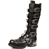 Сапоги M.MR009-C1 TIMBER NEGRO, MOTOROCK NEGRO TACON ACERO New Rock M.MR009-C1 - маленькая картинка