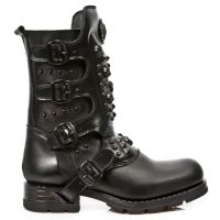 Ботинки M.MR019-C3 ITALI NEGRO, NOMADA NEGRO, MOTOROCK NEGRO GRAFITO New Rock M.MR019-C3 - маленькая картинка