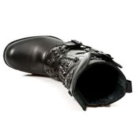 Ботинки M.MR019-C3 ITALI NEGRO, NOMADA NEGRO, MOTOROCK NEGRO GRAFITO New Rock M.MR019-C3 - маленькая картинка