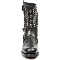 Сапоги M.MR020-C1 BUFALO NEGRO ENCOGIDO MOTOROCK NEGRO TACON ACERO New Rock M.MR020-C1 - маленькая картинка