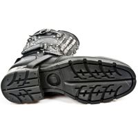 Сапоги M.MR020-C1 BUFALO NEGRO ENCOGIDO MOTOROCK NEGRO TACON ACERO New Rock M.MR020-C1 - маленькая картинка