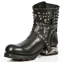 Ботинки M.MR021-C1 BUFALO NEGRO ITALI NEGRO MOTOROCK NEGRO TACON ACE New Rock M.MR021-C1 - маленькая картинка