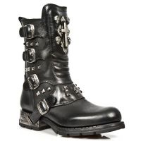 Ботинки M.MR029-C1 ITALI NEGRO NOMADA NEGRO MOTOROCK NEGRO ACERO New Rock M.MR029-C1 - маленькая картинка