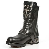 Ботинки M.MR029-C1 ITALI NEGRO NOMADA NEGRO MOTOROCK NEGRO ACERO New Rock M.MR029-C1 - маленькая картинка