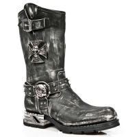 Сапоги M.MR030-S2 VINTAGE RASPADO NEGRO, MOTOROCK NEGRO T.ACERO New Rock M.MR030-S2 - маленькая картинка