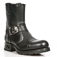 Ботинки M.MR7617-C1 ITALI NEGRO BOX PLANE MOTOROCK NEGRO TACON ACERO New Rock M.MR7617-C1 - маленькая картинка