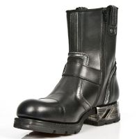 Ботинки M.MR7617-C1 ITALI NEGRO BOX PLANE MOTOROCK NEGRO TACON ACERO New Rock M.MR7617-C1 - маленькая картинка