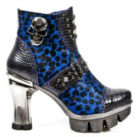  M.NEOPUNK005-C4 PITON NEGRO GRAFITO REVESS AZUL LEOPARDO AZU - 