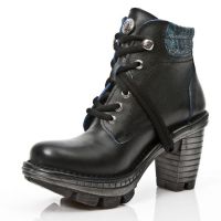Ботинки M.NEOTR002-C3 LUX NEGRO AZUL LEO GLITTER AZUL NEOTRAIL ACERO New Rock M.NEOTR002-C3 - маленькая картинка