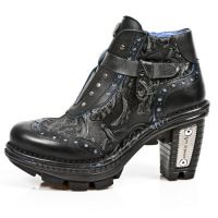 Ботинки M.NEOTR003-C12 LUX NEGRO AZUL NAPA VINTAGE FLOWER NEG PULIK New Rock M.NEOTR003-C12 - маленькая картинка
